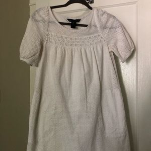 White eyelet mini
